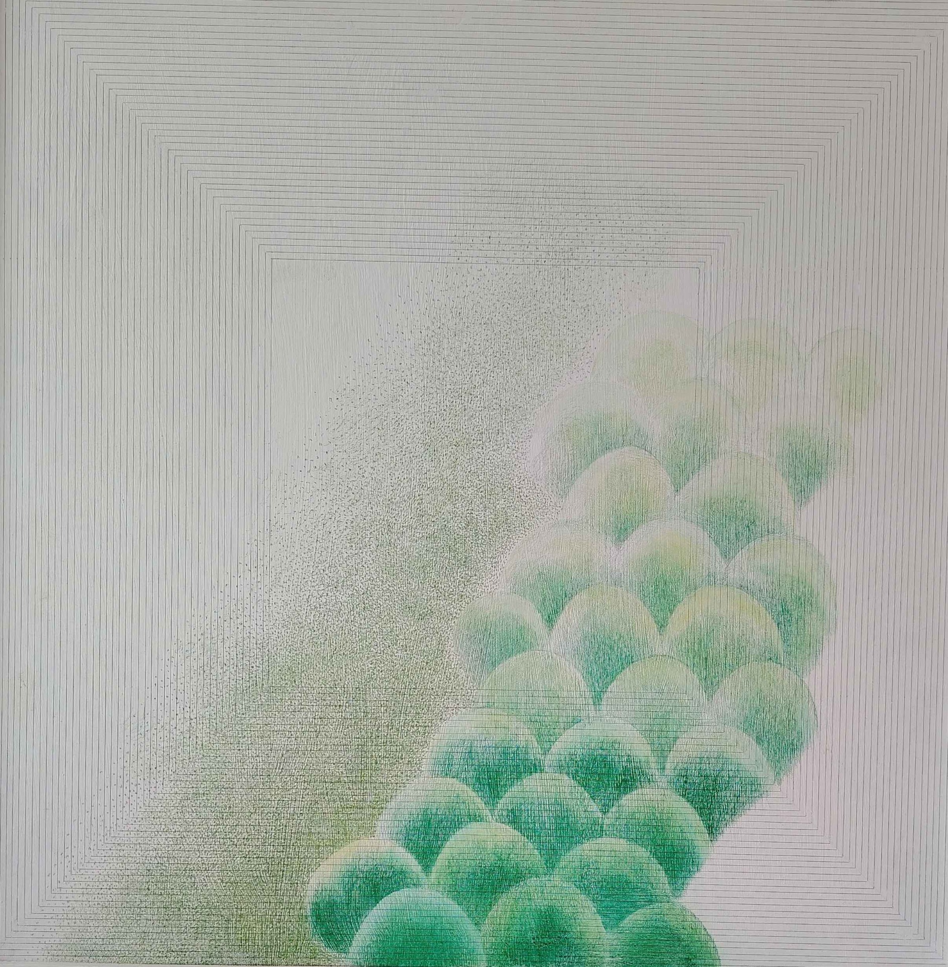 ČTVEREC SOUSTŘDĚNÍ 14 akryl - SQUARE CONCENTRATION 14 acrylic