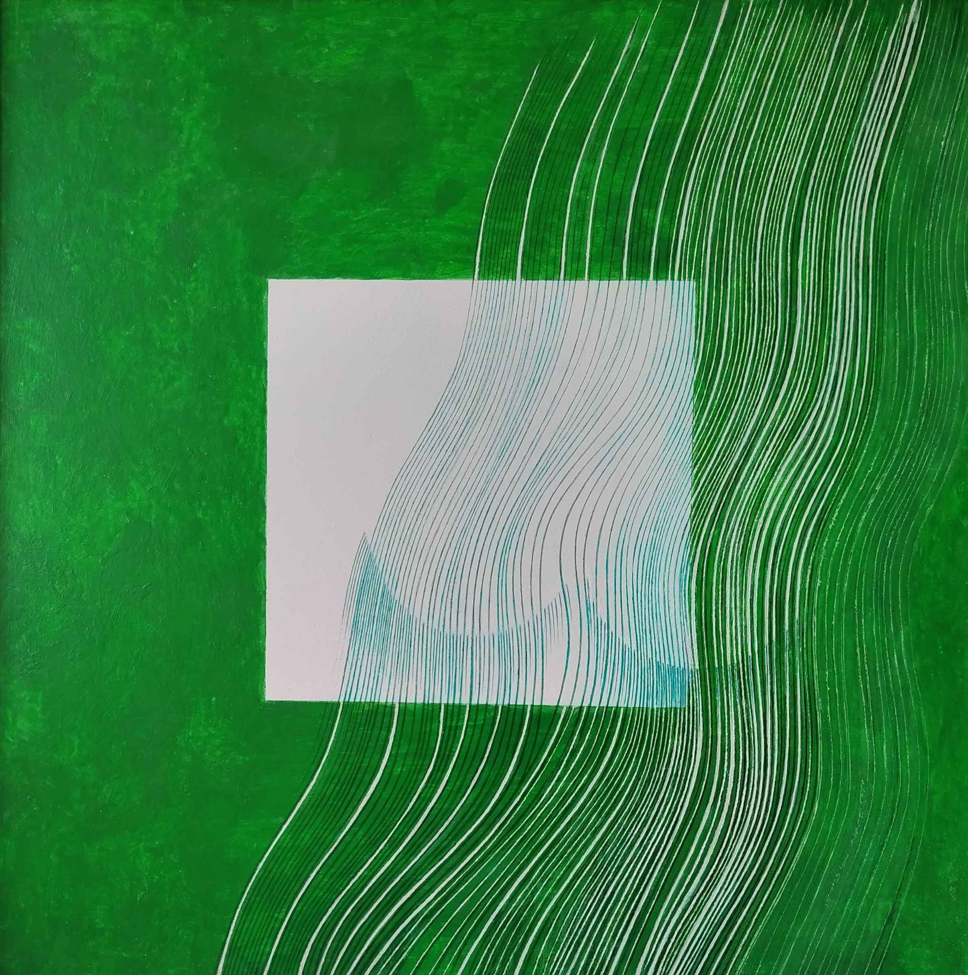ČTVEREC SOUSTŘEDĚNÍ 4 akryl - SQUARE CONCENTRATION 4 acrylic