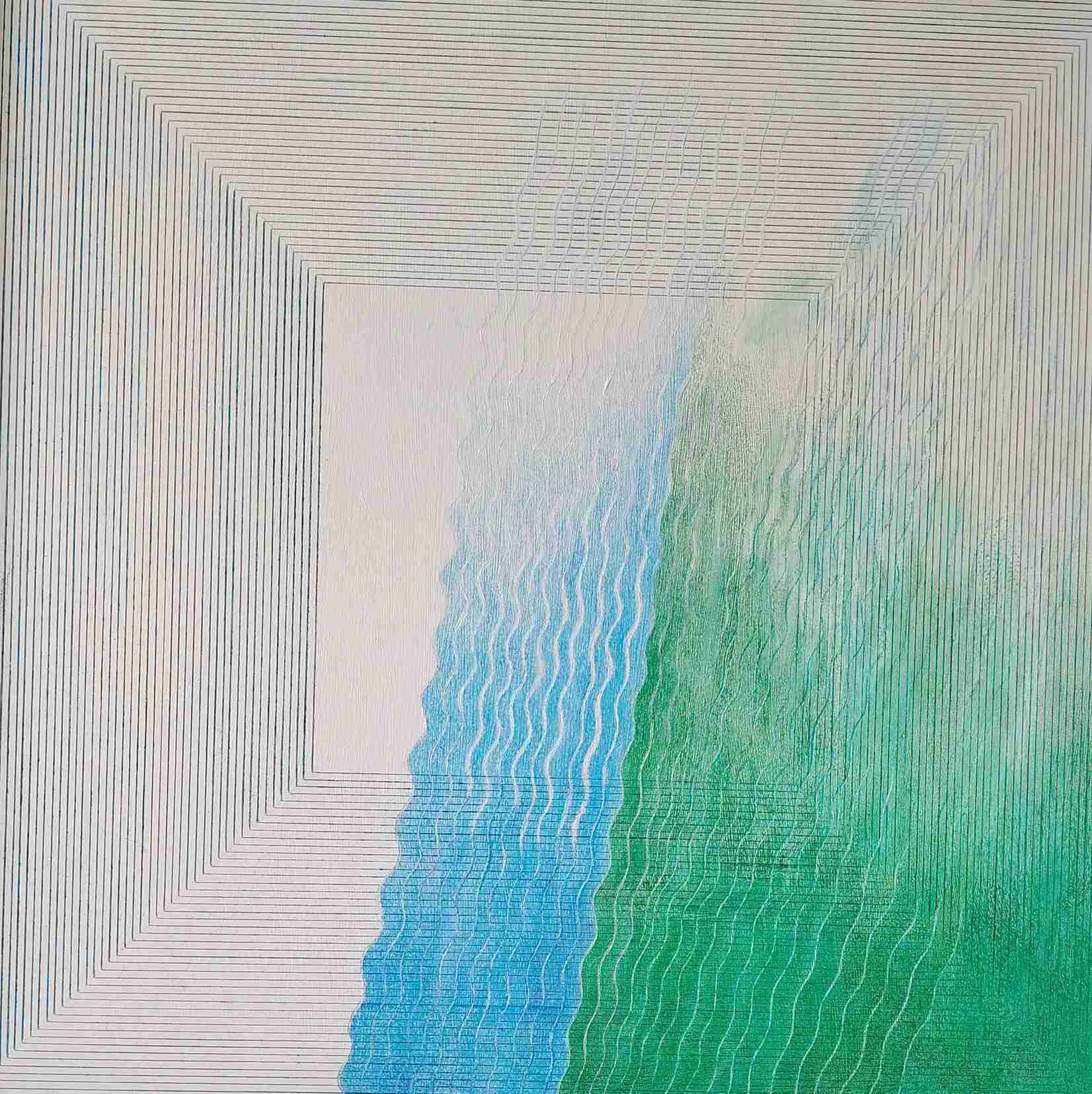 ČTVEREC SOUSTŘEDĚNÍ 9 akryl - SQUARE CONCENTRATION 9 acrylic
