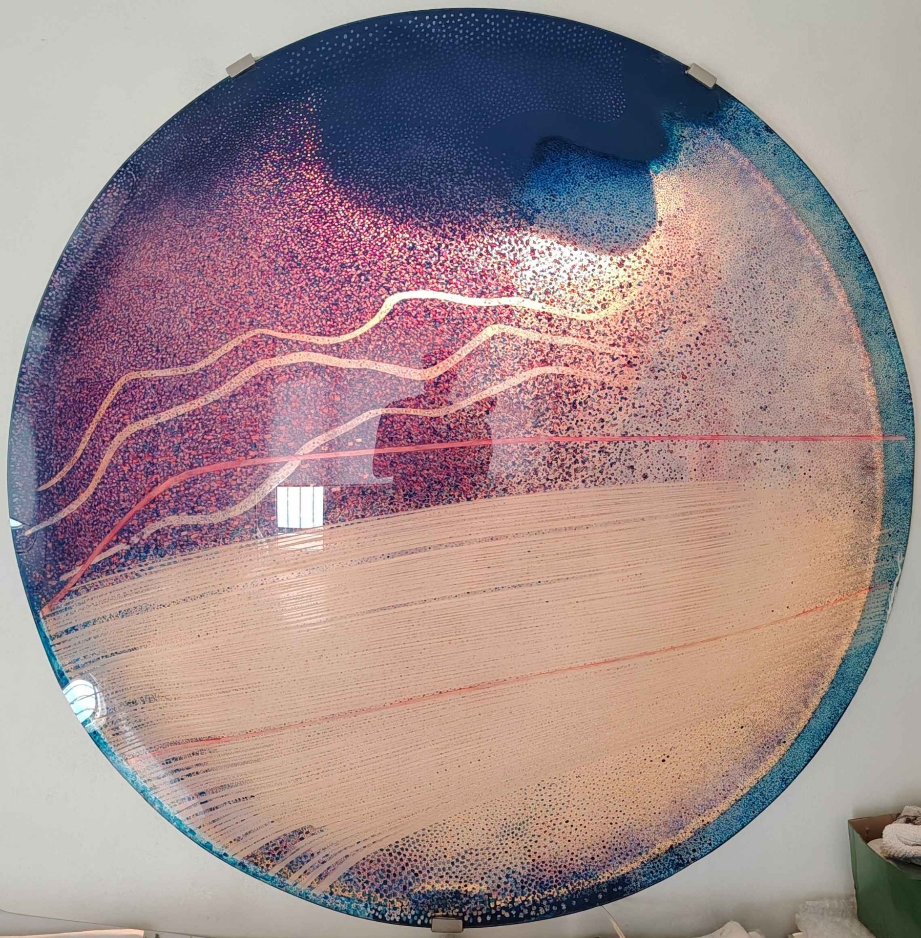 INTENCE 5 sklo pr 115 cm svítící - INTENTION 5 glass dia 115 cm lit