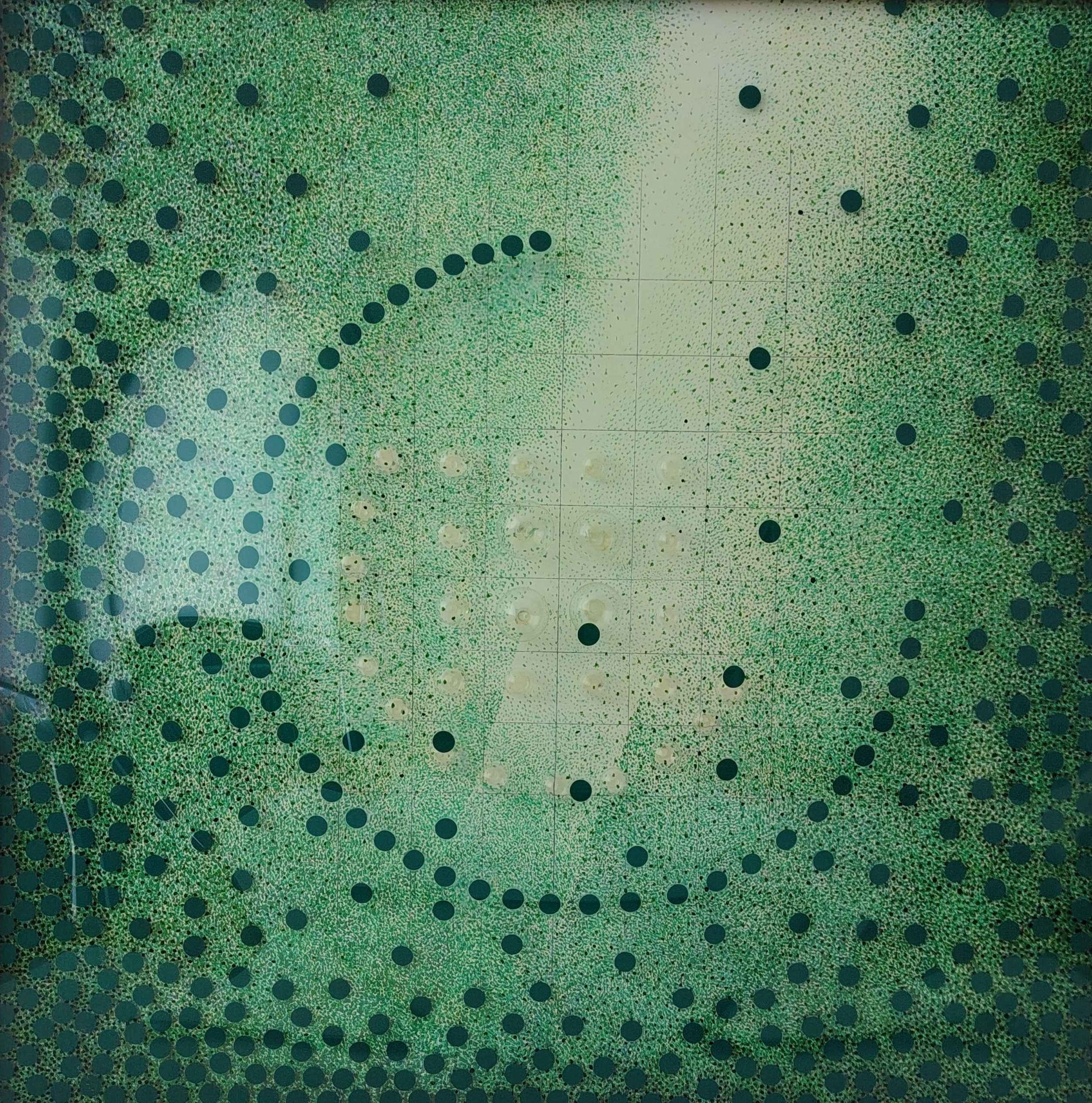 INTENCE UMĚŘENOSTI S5 sklo 80x80 cm - INTENTION RESTRAINT S5 glass 80x80