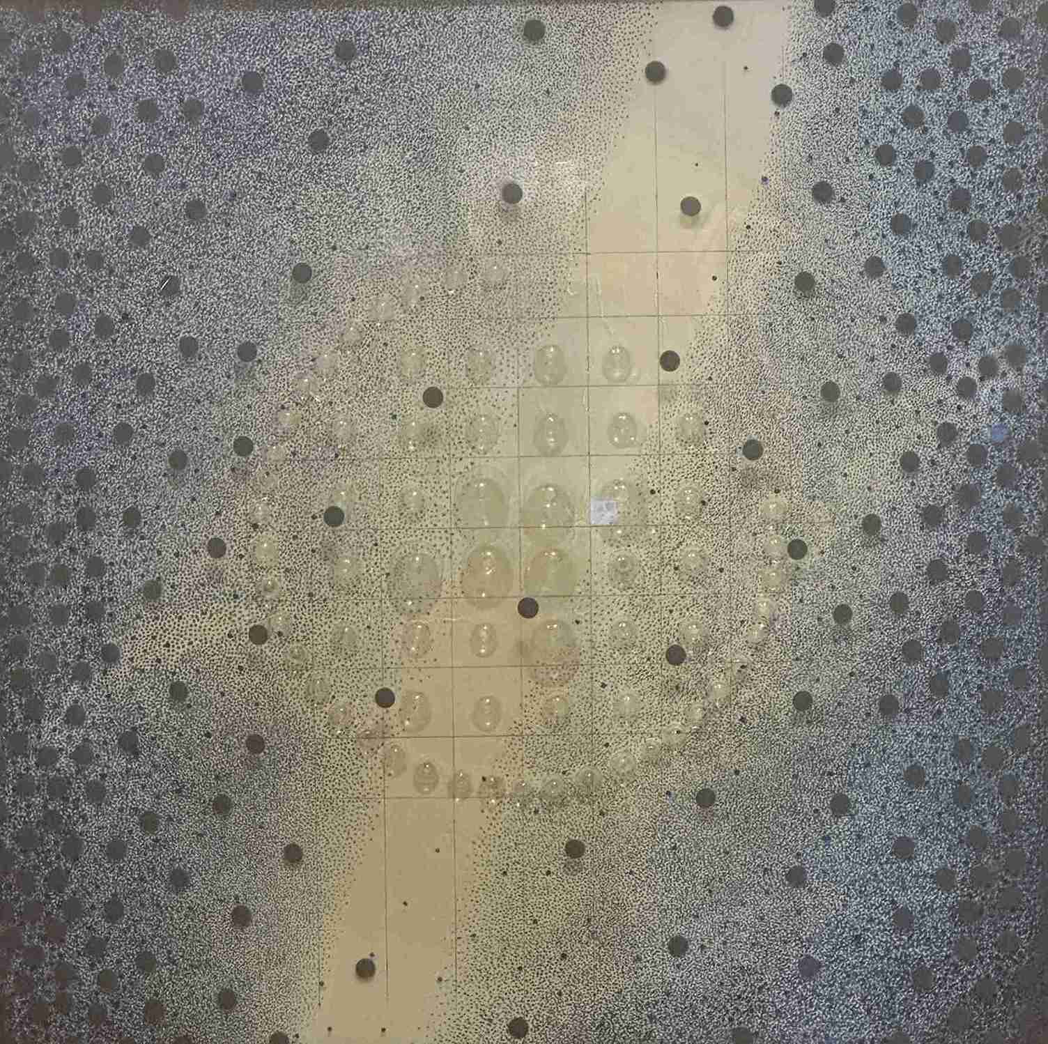 INTENCE UMĚŘENOSTI S1 sklo 80x80 cm - INTENTION RESTRAINT S1 glass 80x80