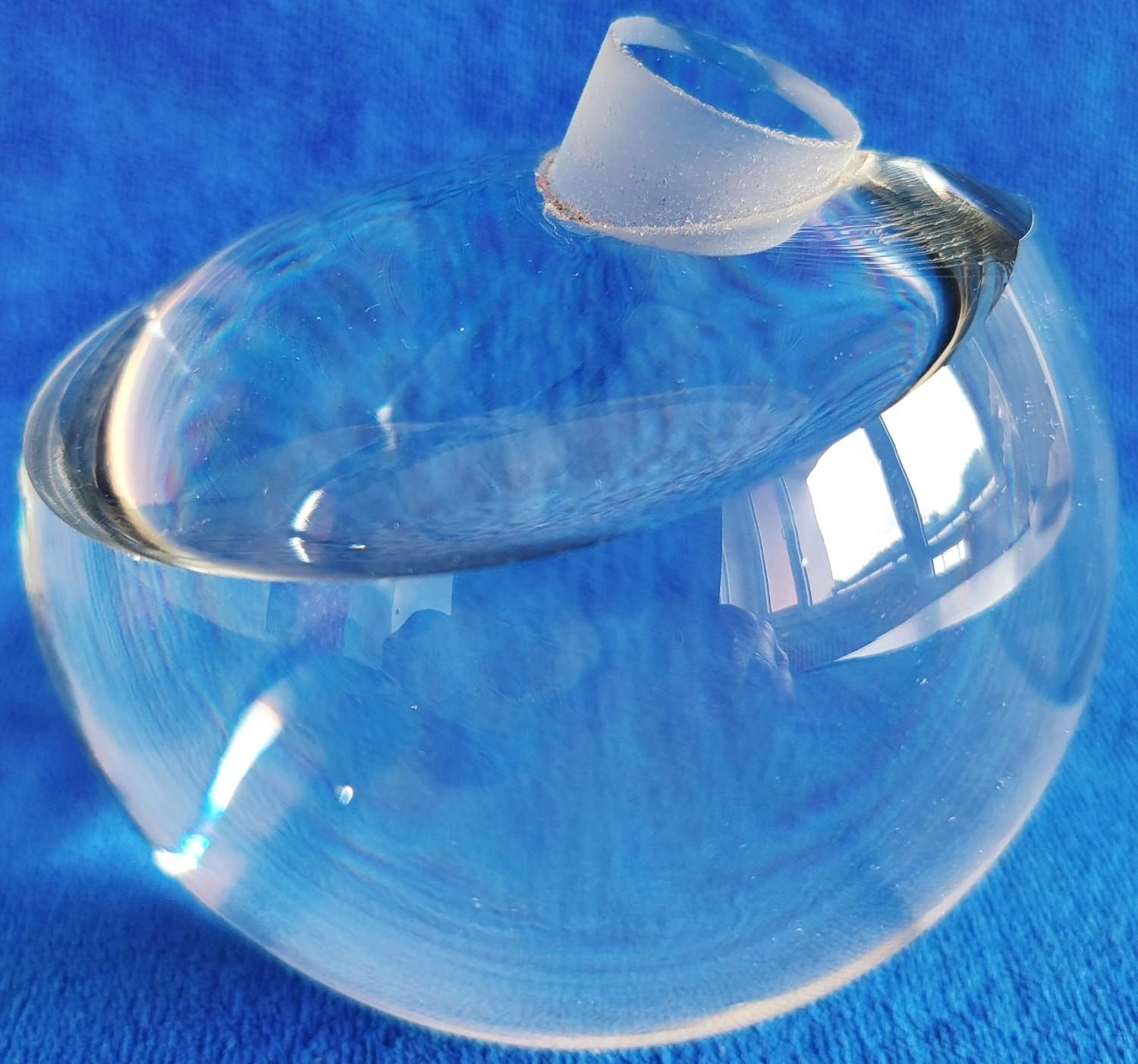 JABLKO pr 10 cm broušený křišťál - APPLE dia 10 cm cut crystal