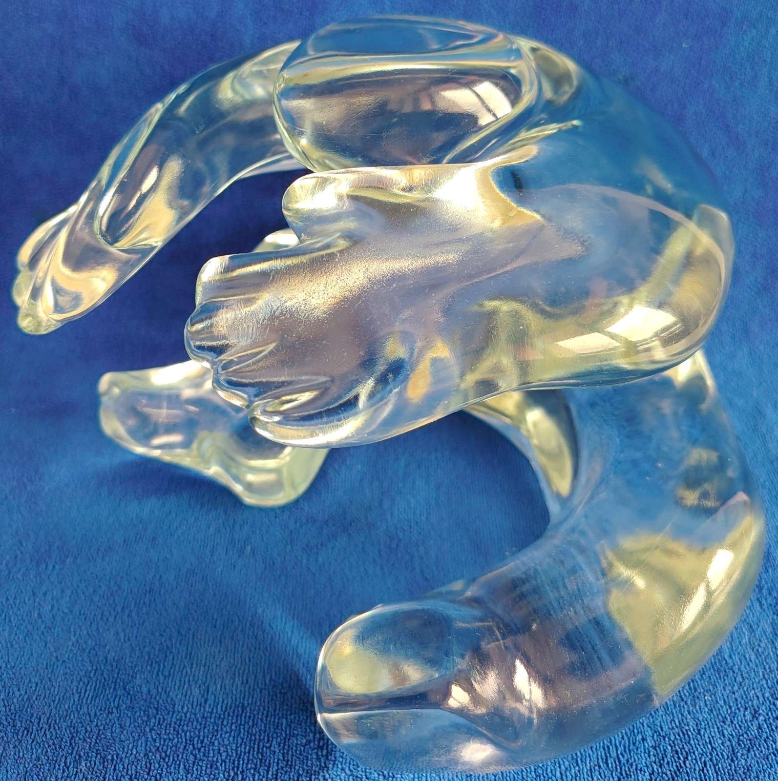 SEDÍCÍ POSTAVA 23x21x20 cm broušený křišťál - SITTING FIGURE 23x21x20 cm cut crystal