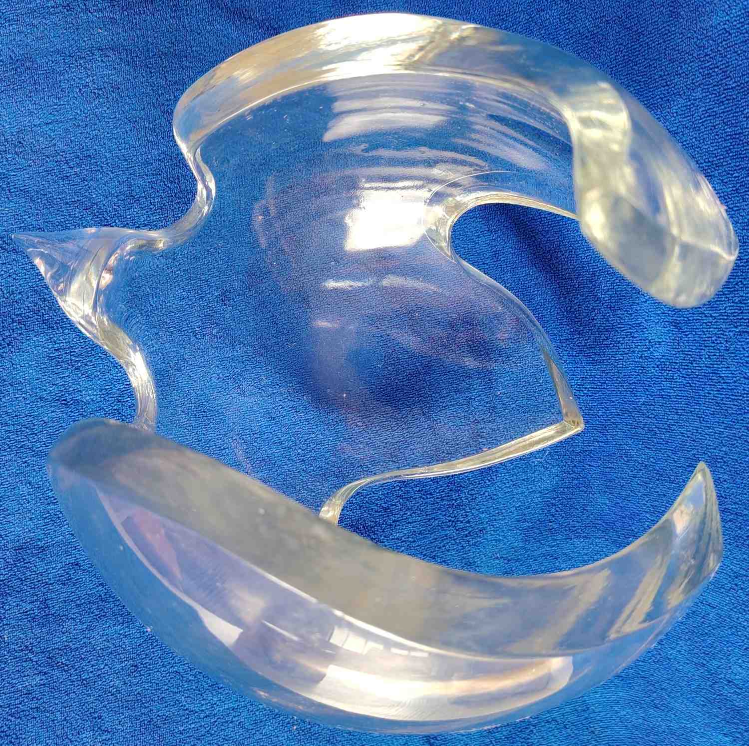 PTÁK 22x23x20 cm broušený křišťál - BIRD 22x23x20 cm cut crystal