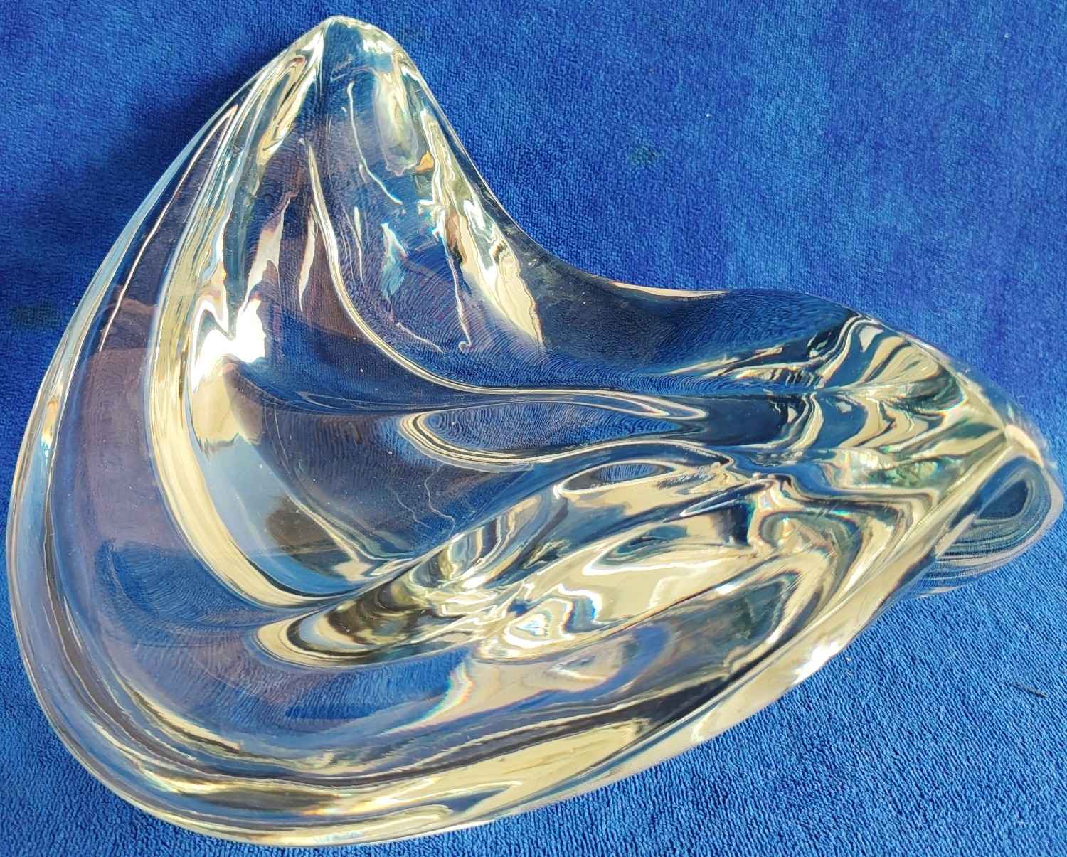 VLNA 32x22x14 cm broušený křišťál - WAVE 32x22x14 cm cut crystal