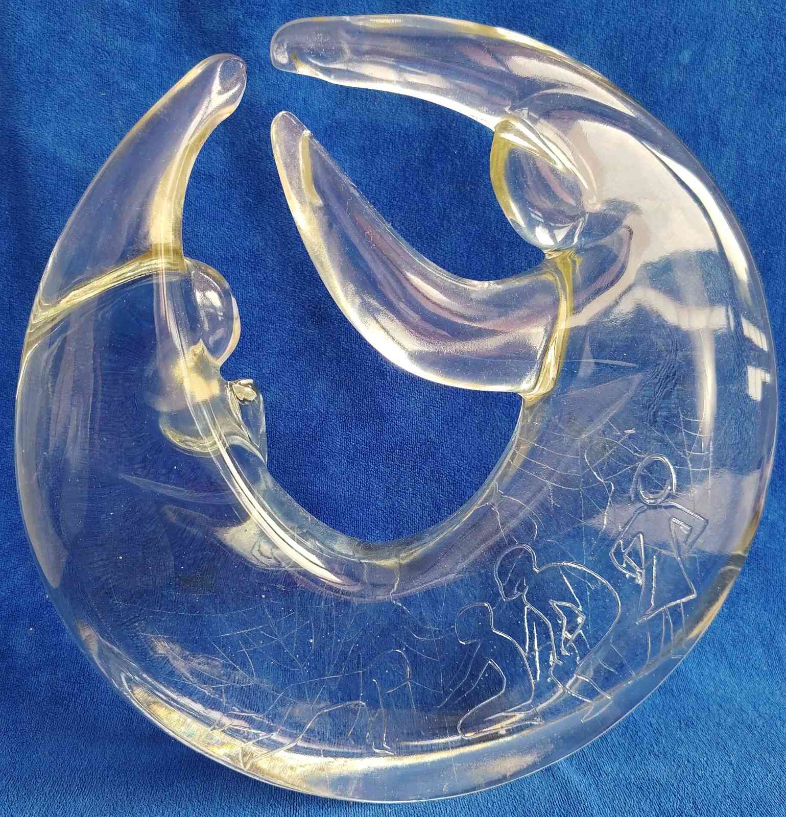 RODINA pr 33 cm broušený křišťál - FAMILY dia 33 cm cut crystal