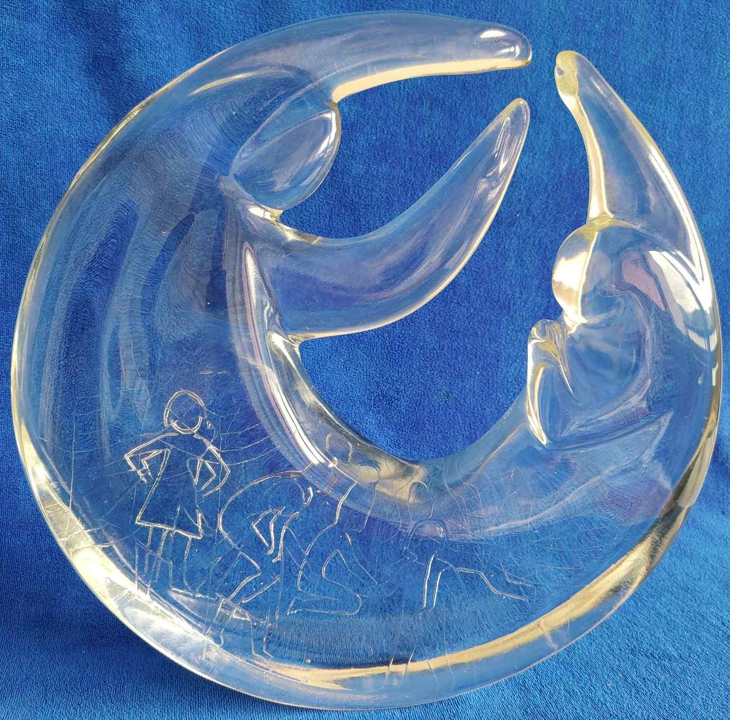 RODINA pr 33 cm broušený křišťál - FAMILY dia 33 cm cut crystal